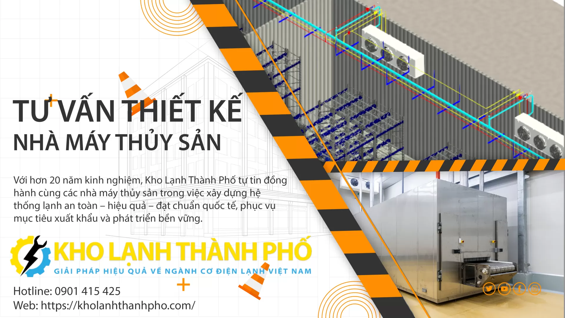Tư vấn thiết kế hệ thống lạnh nhà máy chế biến thủy sản